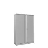 Phoenix SCL Series 2 Door 3 Shelf Steel Storage Cupboard in Grey with Key Lock SCL1491GGK DD